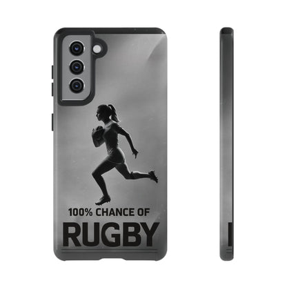 "Rain, Shine, Rugby" Mobile Phone Case