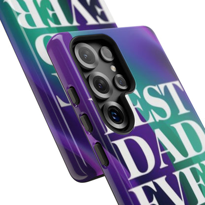 "Best Dad Ever" Mobile Phone Case (purple)