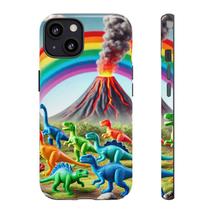 "Rainbow Dinosaurs" Mobile Phone Case