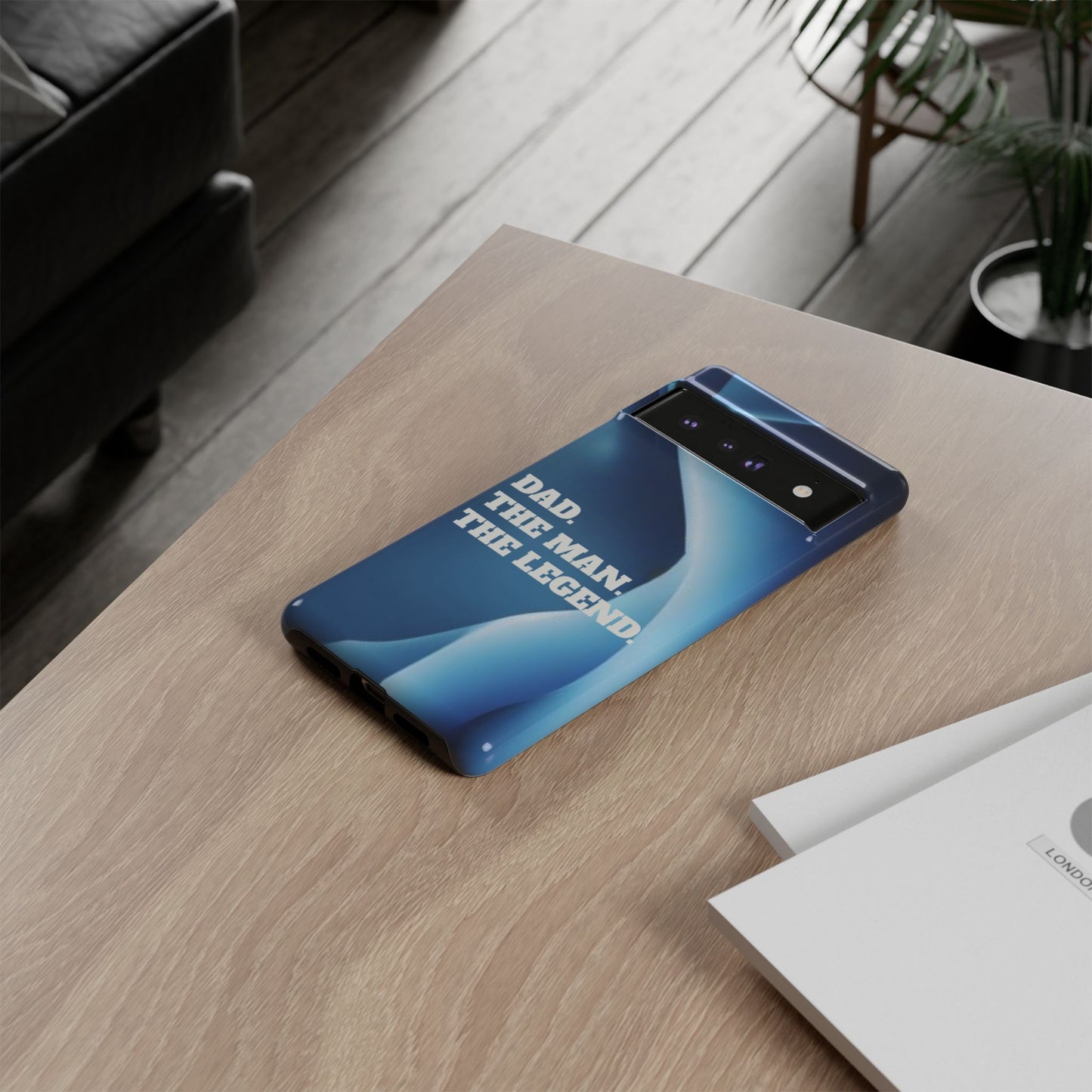 "Dad.  The Man.  The Legend" Mobile Phone Case (blue)