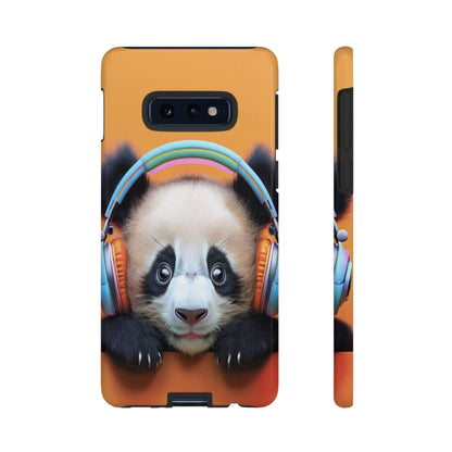 "Baby Panda wearing Headphones" Mobile Phone Case