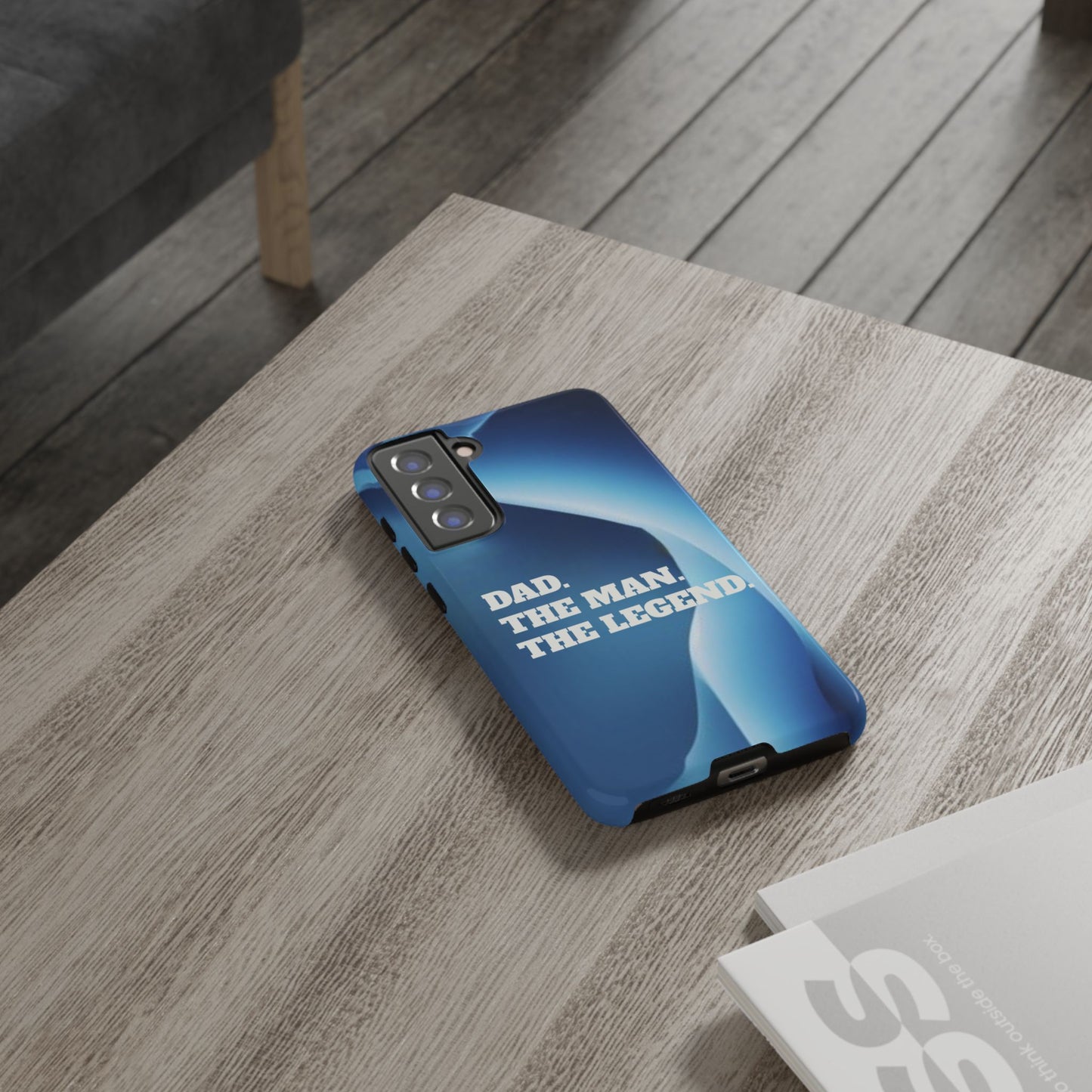 "Dad.  The Man.  The Legend" Mobile Phone Case (blue)