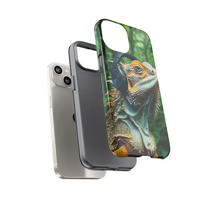 "Bearded Dragon - Jungle Beats" Mobile Phone Case