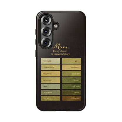 "Every Shade of Extraordinary" Mobile Phone Case (green)