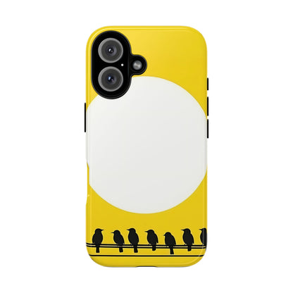 "The Feathered Assembly - Yellow" Mobile Phone Case