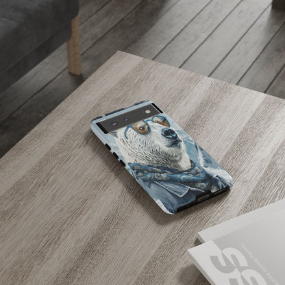 "Urban Zen Polar Bear" Mobile Phone Case (blue)