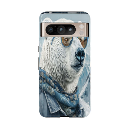 "Urban Zen Polar Bear" Mobile Phone Case (blue)