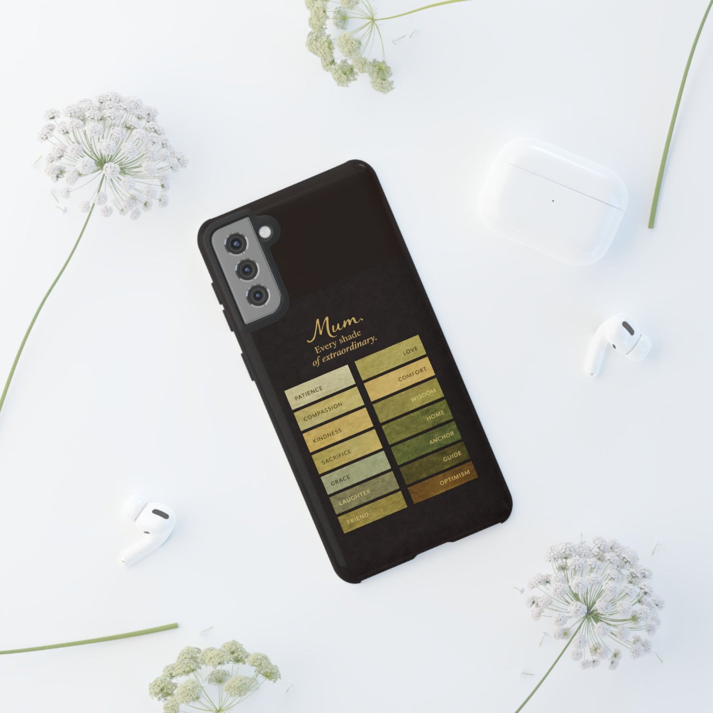 "Every Shade of Extraordinary" Mobile Phone Case (green)