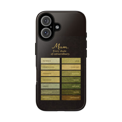 "Every Shade of Extraordinary" Mobile Phone Case (green)