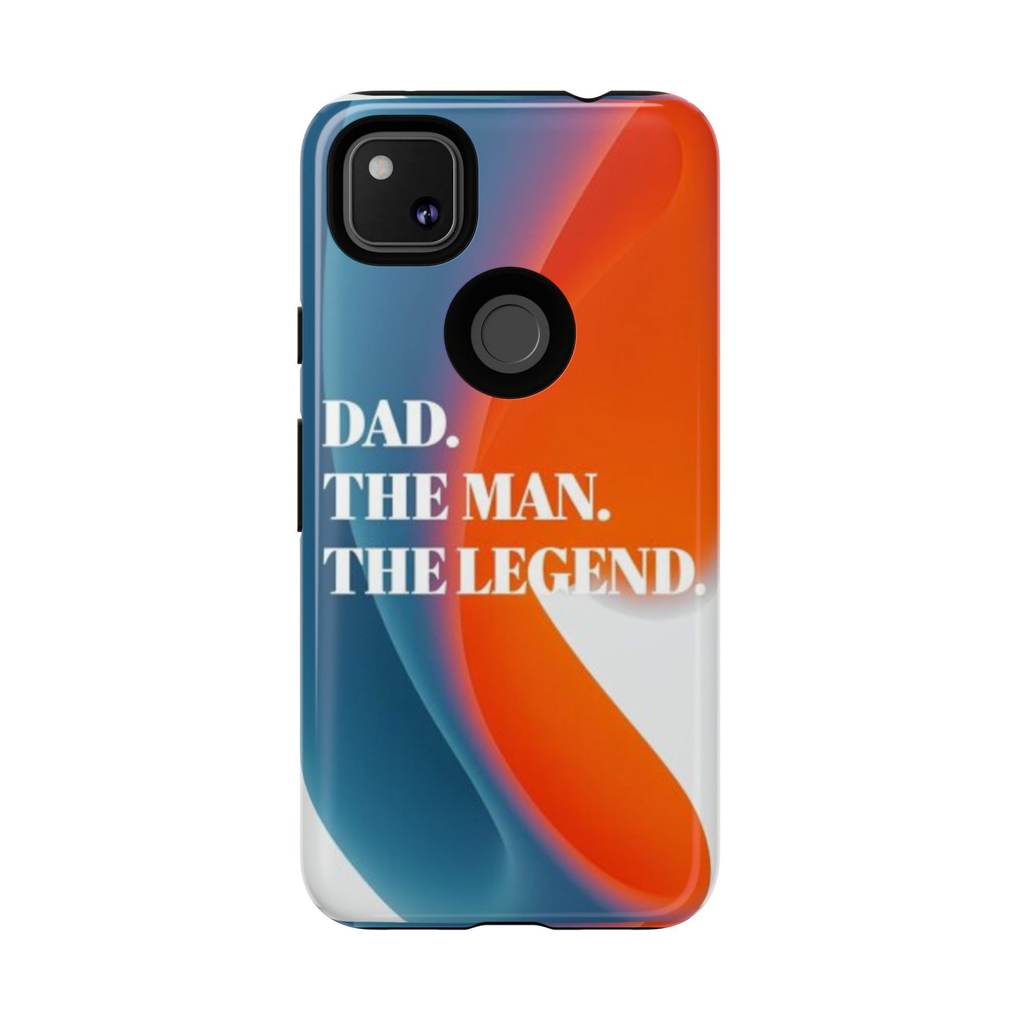 "Dad. The Man. The Legend." Mobile Phone Case (orange)