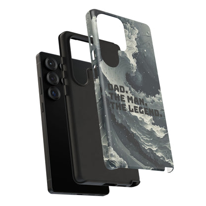 "Dad. The Man. The Legend" Mobile Phone Case (grey)