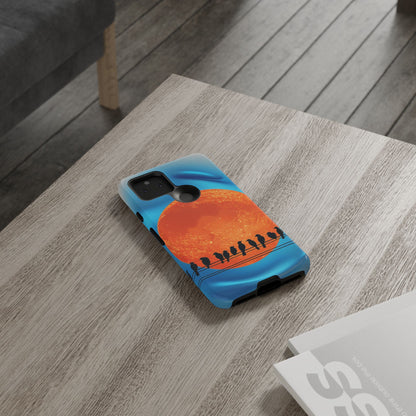 "The Feathered Assembly" Mobile Phone Case (orange)