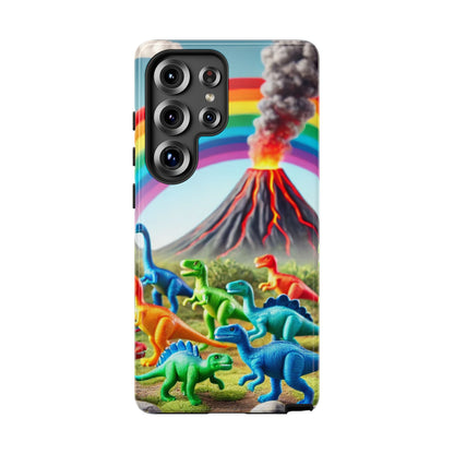 "Rainbow Dinosaurs" Mobile Phone Case