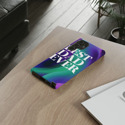 "Best Dad Ever" Mobile Phone Case (purple)