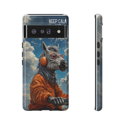 "Keep calm and turn up the volume." Mobile Phone Case