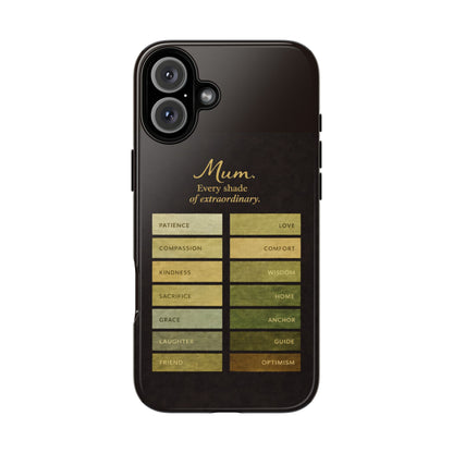 "Every Shade of Extraordinary" Mobile Phone Case (green)