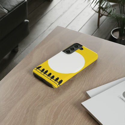 "The Feathered Assembly - Yellow" Mobile Phone Case