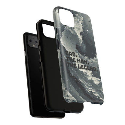 "Dad. The Man. The Legend" Mobile Phone Case (grey)