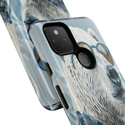 "Urban Zen Polar Bear" Mobile Phone Case (blue)