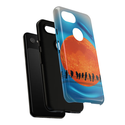 "The Feathered Assembly" Mobile Phone Case (orange)