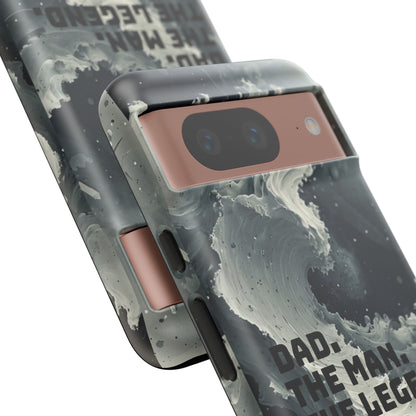 "Dad. The Man. The Legend" Mobile Phone Case (grey)