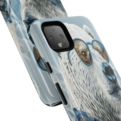 "Urban Zen Polar Bear" Mobile Phone Case (blue)