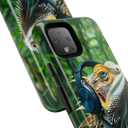 "Bearded Dragon - Jungle Beats" Mobile Phone Case