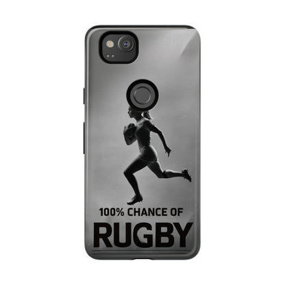 "Rain, Shine, Rugby" Mobile Phone Case