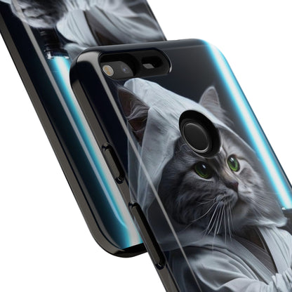 "Jedi Whisker" Mobile Phone Case (blue light sabre)