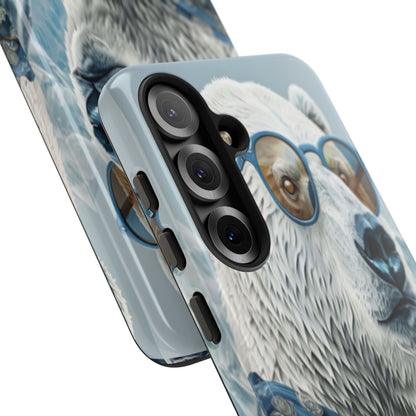 "Urban Zen Polar Bear" Mobile Phone Case (blue)