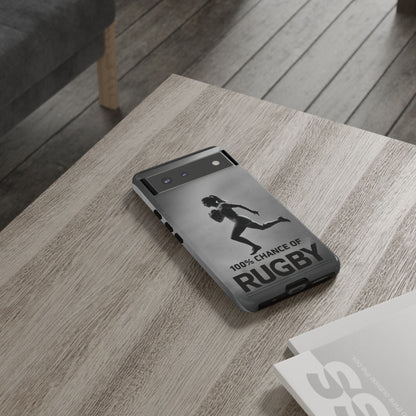 "Rain, Shine, Rugby" Mobile Phone Case