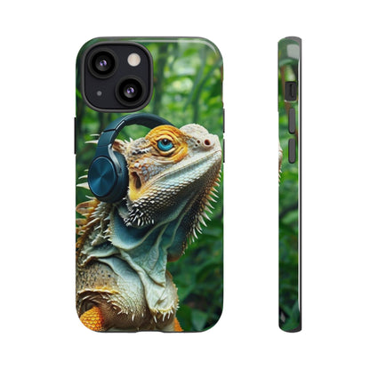 "Bearded Dragon - Jungle Beats" Mobile Phone Case
