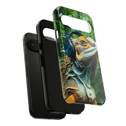 "Bearded Dragon - Jungle Beats" Mobile Phone Case