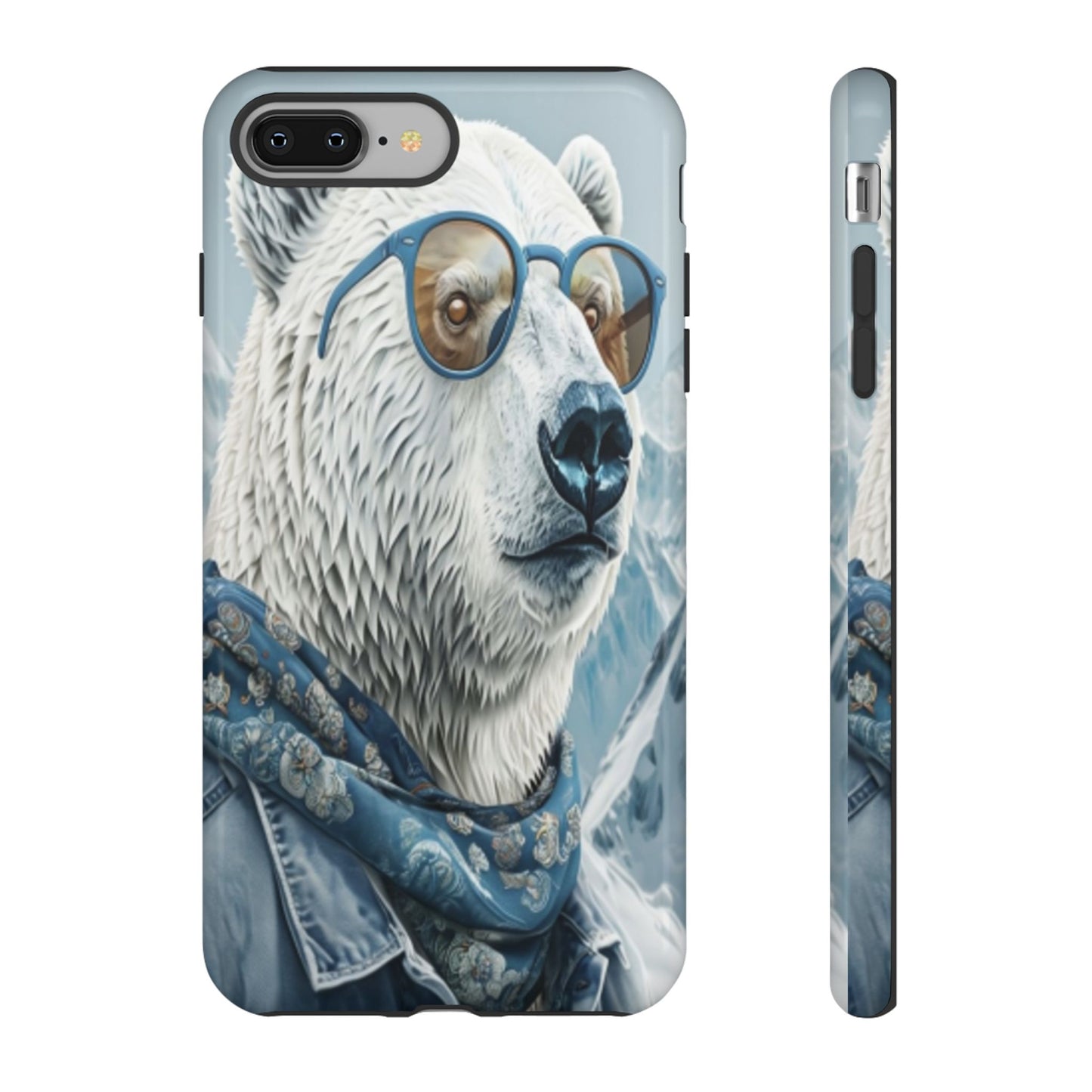"Urban Zen Polar Bear" Mobile Phone Case (blue)