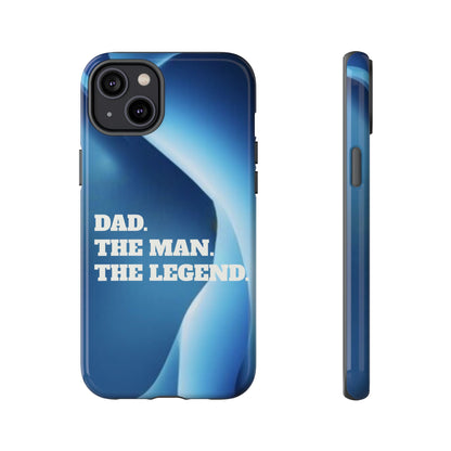 "Dad.  The Man.  The Legend" Mobile Phone Case (blue)
